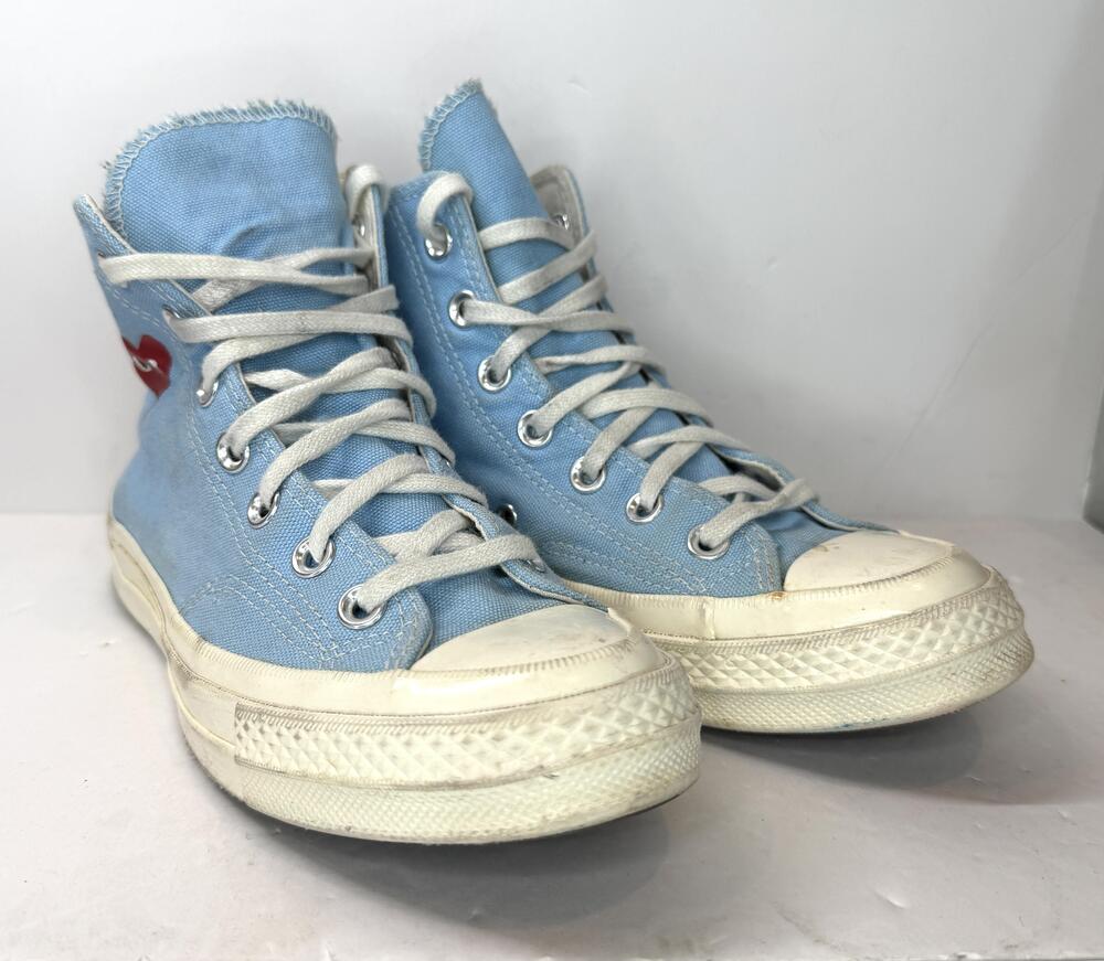 Converse Chuck 70 Comme Des Garçons PLAY Shoes Mens 4 Womens 6 Blue High Top